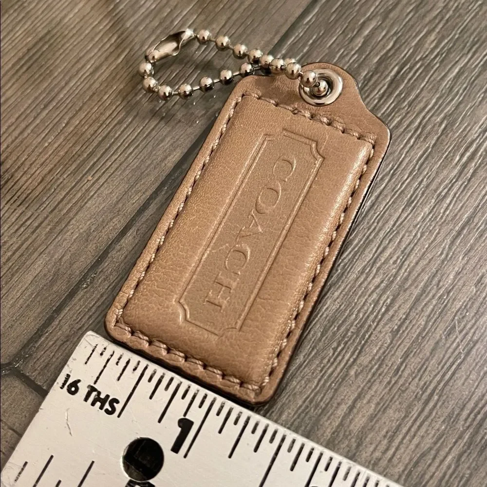 Coach Replacement Hangtag Art Sateen Maggie 17055 Taupe Color Leather